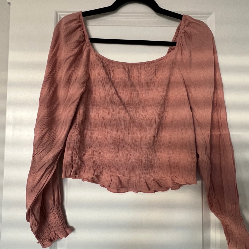 Blush pink blouse